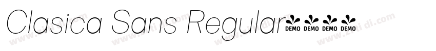 Clasica Sans Regular字体转换